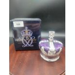 Royal crown Derby Diamond jubilee coronets crown with box .
