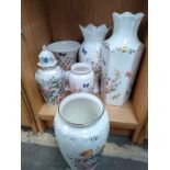 A lot of various decorative Aynsley vases