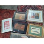 Lot of prints includes victorian scene .