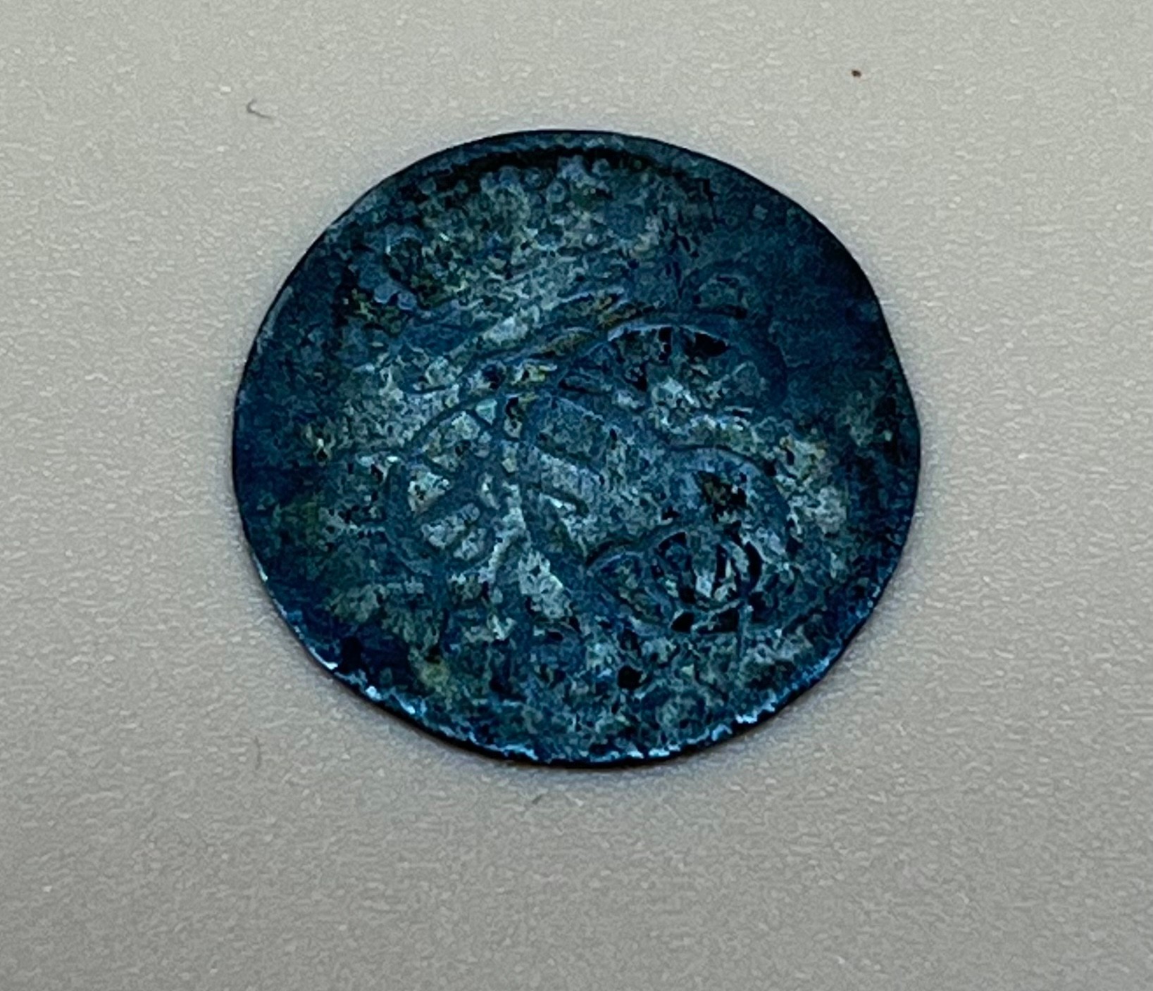 Silver 1699 Danske coin. - Bild 2 aus 3