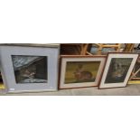 Lot of three framed animal prints [3]