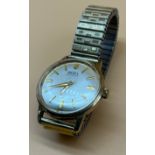 1960's Trebex 9ct gold cased gent's wristwatch, 21 jewels Incabloc. [In a running condition- however