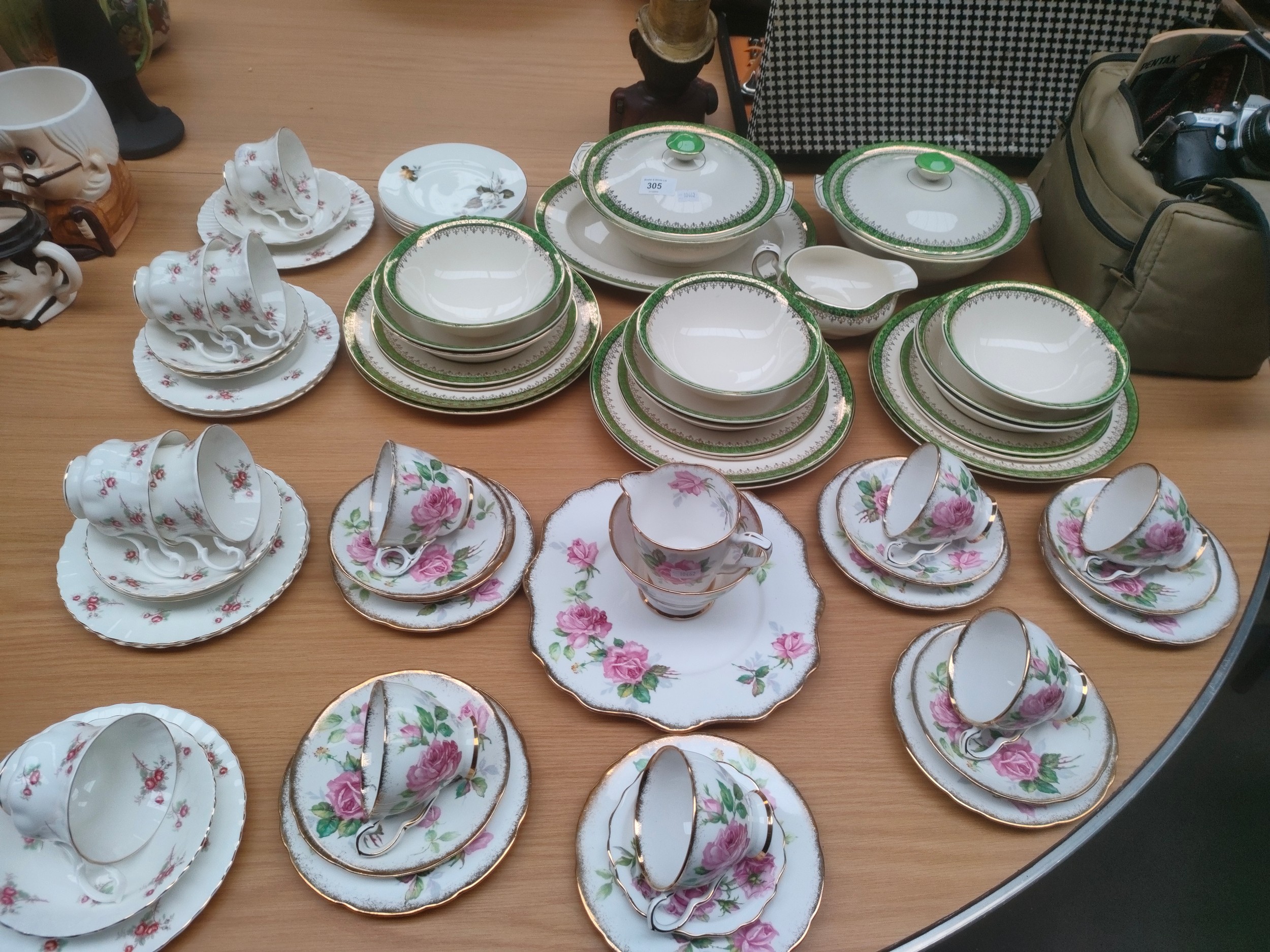 Alfred meakin dinner service , Royal Staffordshire Berkeley rose pattern tea service, Richmond tea