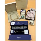 Collection of silver jewellery and costume jewellery to include Kit Heath silver and stone bead