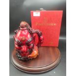 Royal doulton flambe Aladdin's genie Toby jug with box.