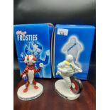 2 Royal doulton advertising figures kelloggs frosties and Michelin tyres figure with boxes .