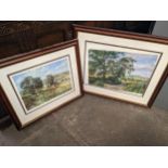 Lot of two Mcintosh Patrick framed prints, one signed