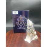 Royal crown Derby pre release wolf Paperweight with box .