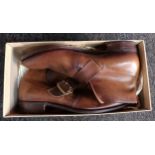 A Pair of vintage 'Church's famous English shoes' ladies leather shoes, Size 7. Comes with box.