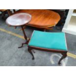 Ornate wine table together with piano stool.