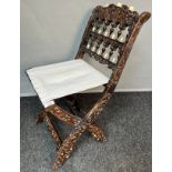 19th century folding child's chair. [68cm high]