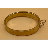 9ct gold bangle. [14.42grams]