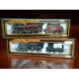 2 Boxed 00 gauge Mainline loco steam trains and tenders boxed.