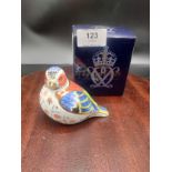 Royal crown Derby Chelford Chaffinch Paperweight with box .