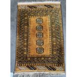 Small Persian hand woven rug/ prayer mate. [100x64cm] [Signs of wear]