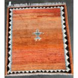 Hand made Iranian rug. [95x86cm]