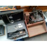2 vintage volt testing meters