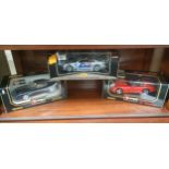 2 Boxed Burago models together with Maisto Mercedes Benz CLK DTM 2000 model etc