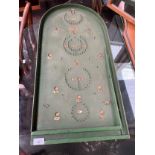 Chad Valley Silent cork faced bagatelle, Comes with marbles.