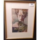 Framed oil depicting a lady holding a cat, signed to the corner by the artist. [33x26cm]
