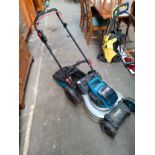 Heavy duty Erbauer garden lawn mower with grass binn