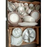 2 Boxes of collectable porcelain to include Royal Staffordshire and Noritake