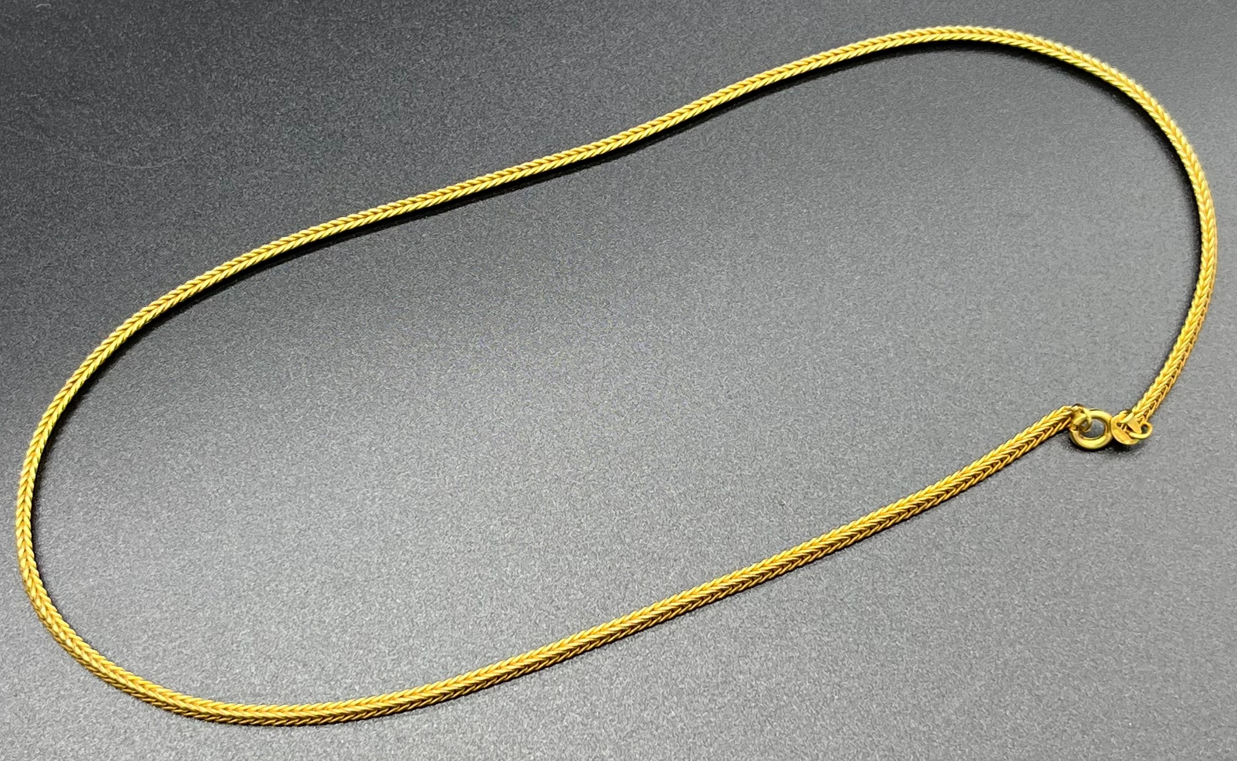 9ct yellow gold fox link necklace [40cm in length] [9.89grams]