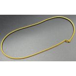 9ct yellow gold fox link necklace [40cm in length] [9.89grams]