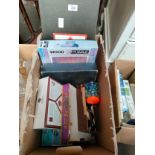 Box of vintage games etc