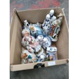 A box full of collectable figures