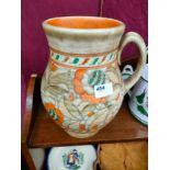 2 Shelves of collectables includes Charlotte Rheid tube lined jug as found in areas etc