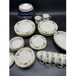 A Royal Doulton ''Larchmont' 39 piece dinner/ tea service. Together with Royal Doulton Autumn's