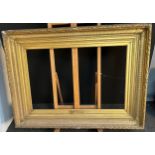 Large and heavy antique moulded gilt frame. [Frame- 93x125cm]