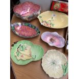 A Selection of Maling and Carlton ware dishes