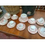 Victorian H & Co 37 piece Tea service with sugar and cream .