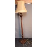 Antique floor standing lamp with shade. [192cm high] [Not tested]