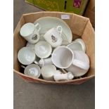 Box of crested ware