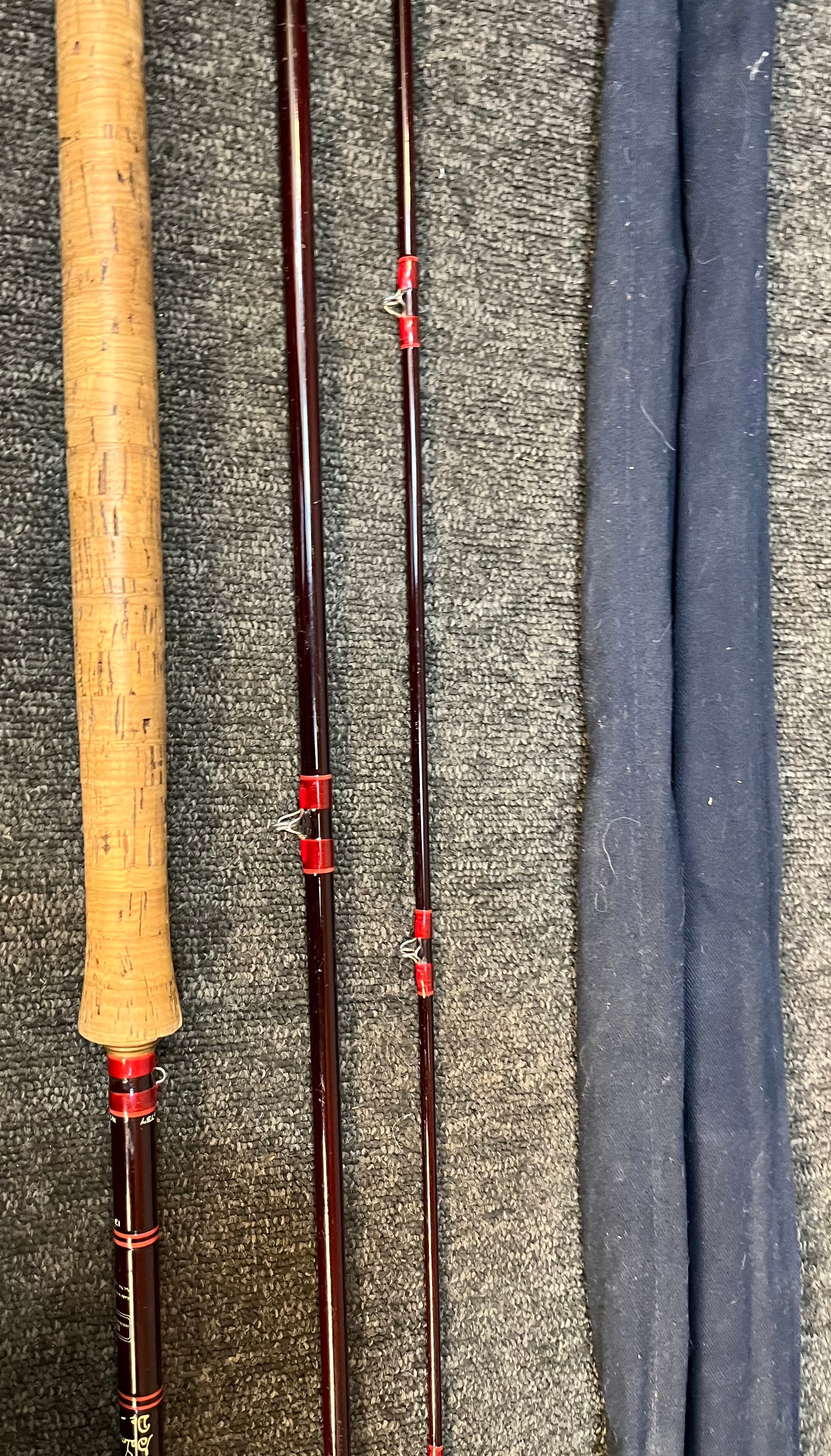 House of Hardy. Hard Bros. No.9 Graphite Salmon Fly De Luxe 13'9' [420cm] Three piece fly rod and - Bild 5 aus 6