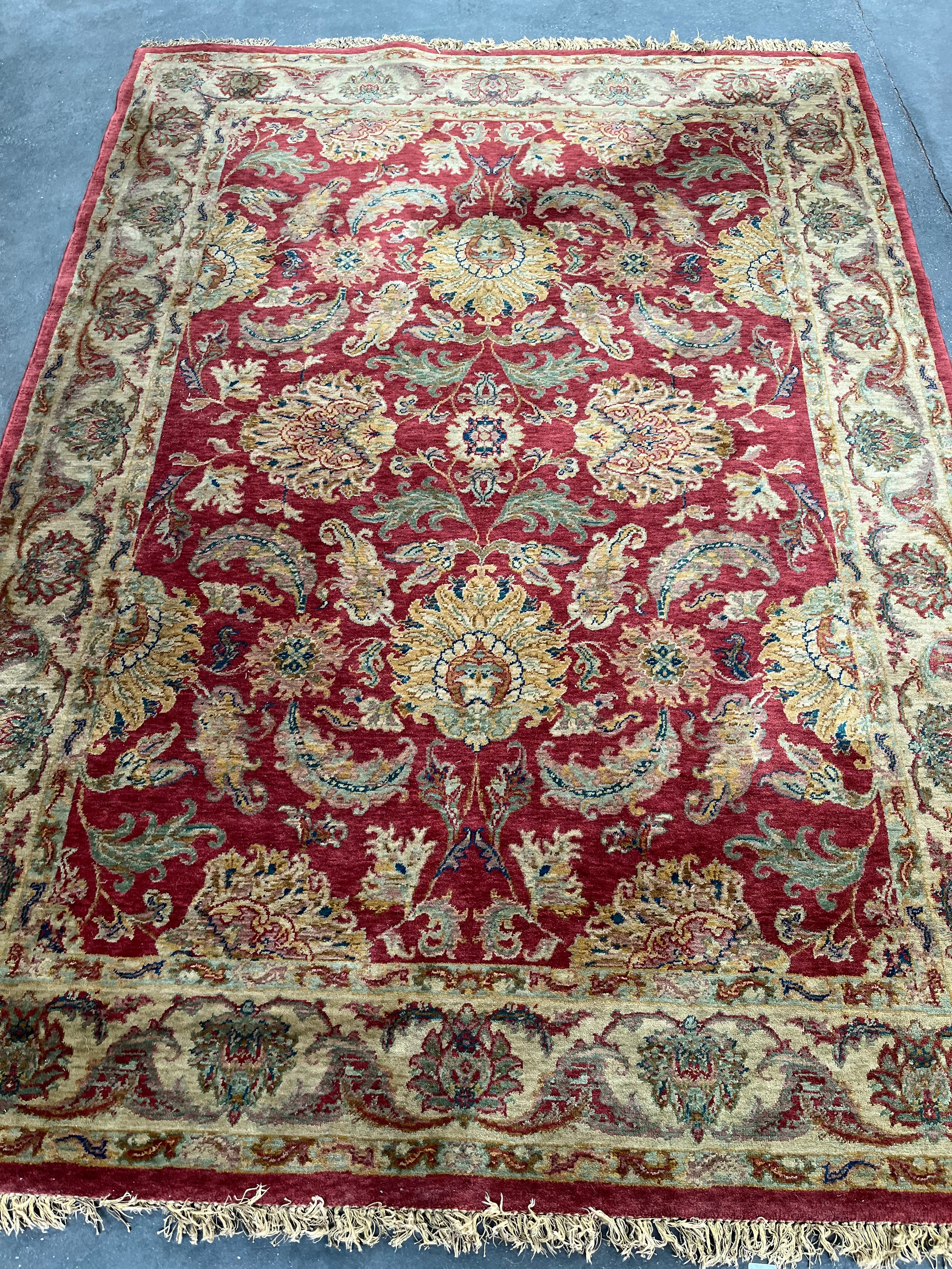 Made in Egypt- Royal Agra New Zealand wool highly decorative carpet. [280x210cm]