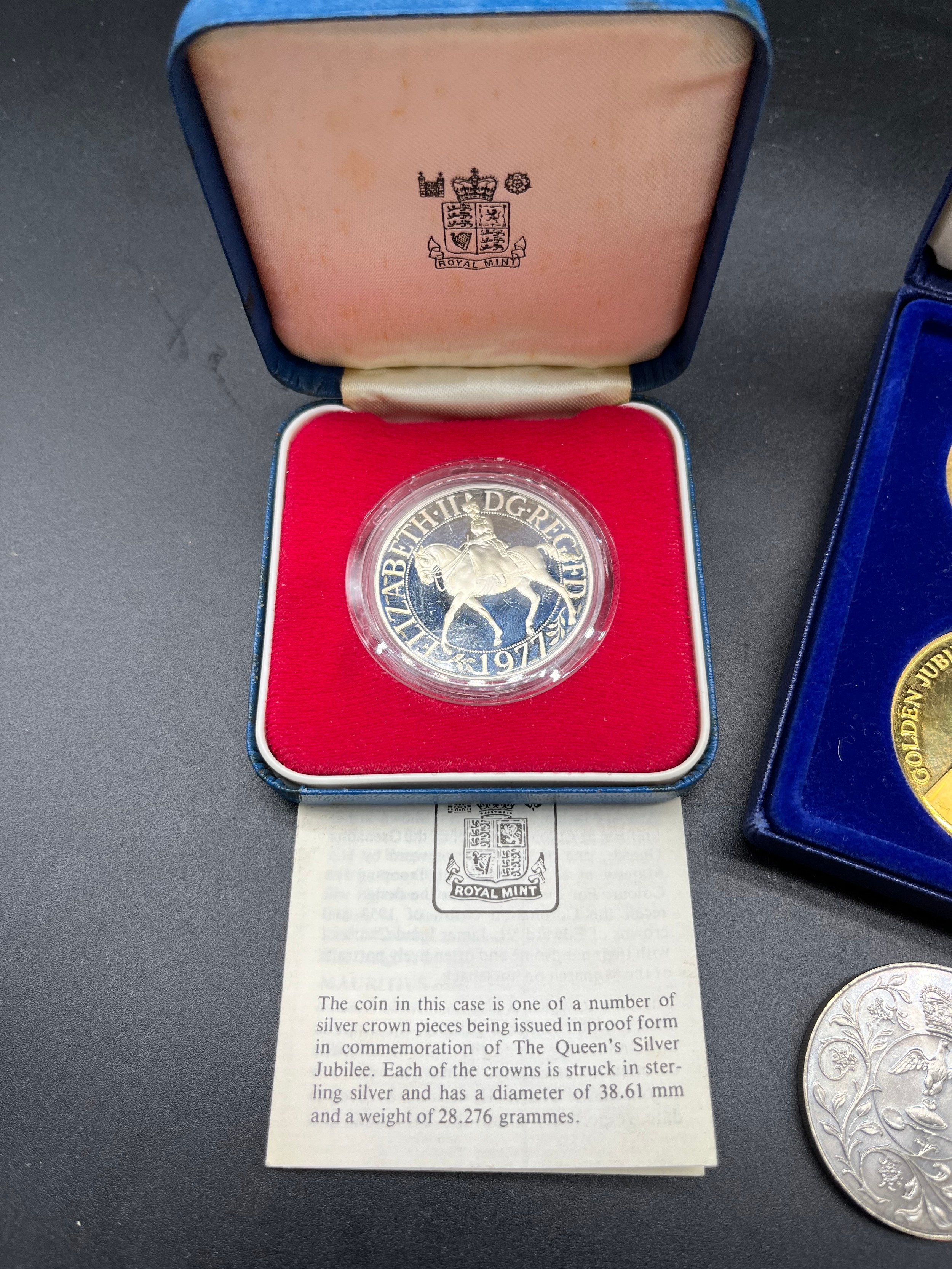 A Boxed Royal Mint Sterling silver crown, Boxed 'The Tower Mint' four piece coin set and four - Image 2 of 3