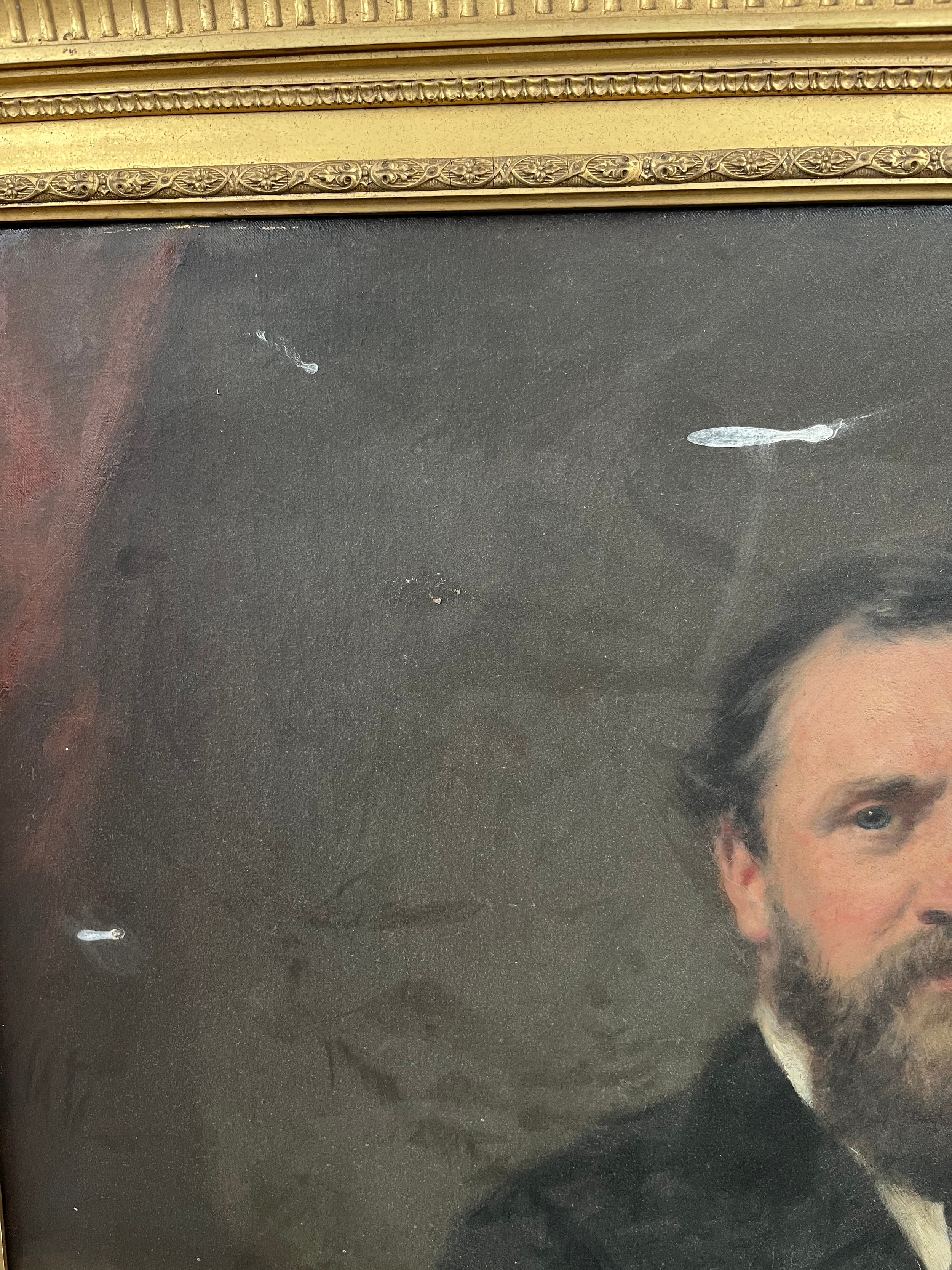 SIR DANIEL MACNEE, PRSA (BRITISH, 1806-1882) 19th century Oil on canvas portrait of a gentleman. - Image 8 of 10