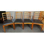 Mid-century dining chairs [McIntosh of Kirkcaldy] Three carver chairs and three chairs [Chair No.