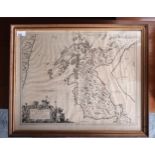 Antique map of Knapdail - Knapdalia Provincia by Timothy Pont and Joan Blaeu published 1654 [