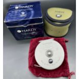 Hardy Bros. 'Marquis' Salmon No.3. Fly reel, line and hardy pouch bag. Comes with a box- not
