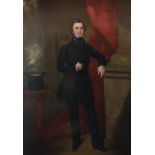 19th Century gilt framed oil on board portrait of William Wardron Crawford (1824-1848) [94x74cm]