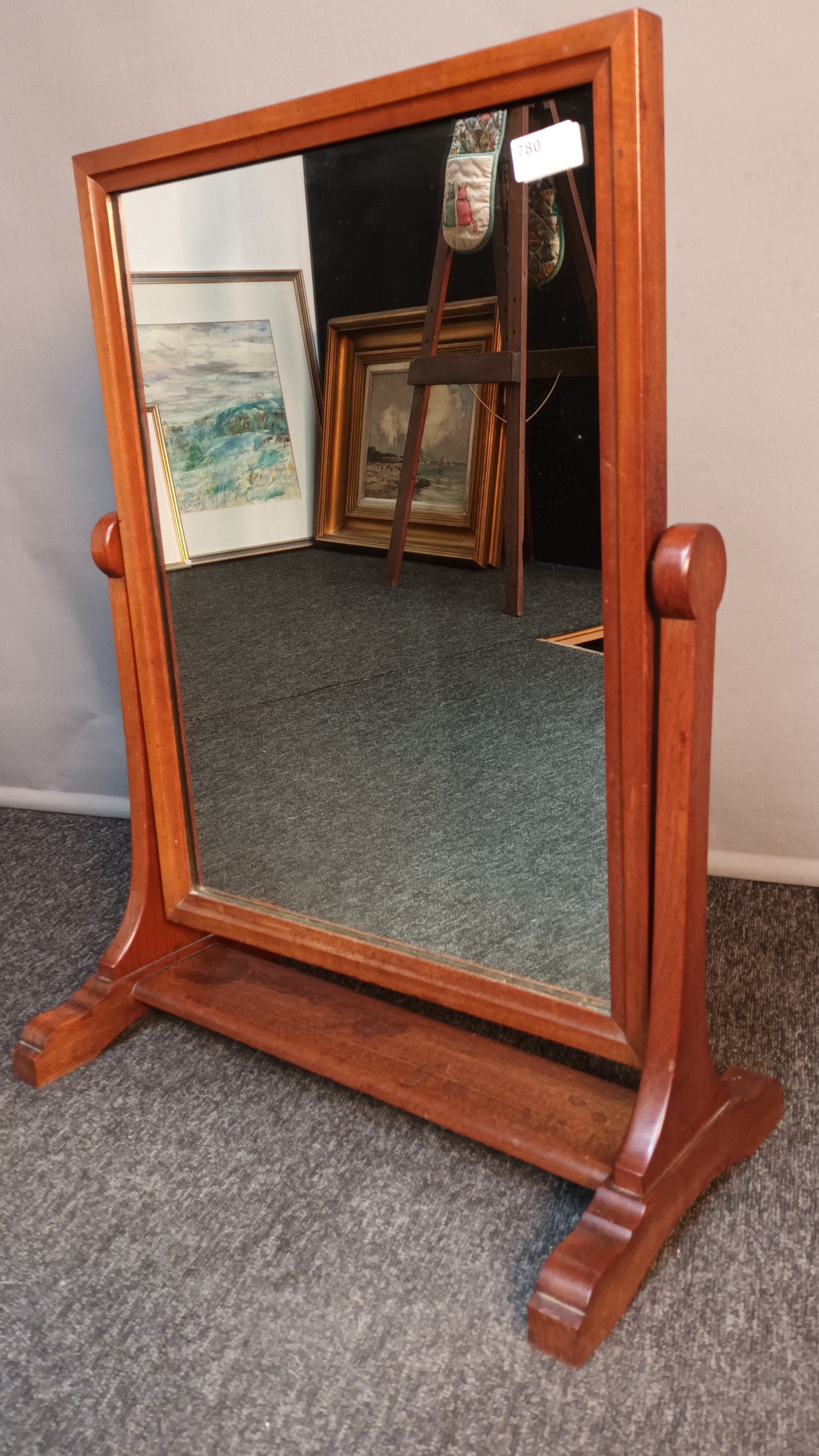 Antique style table top dressing mirror. [70x45cm] - Image 2 of 3