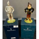 Two Royal Doulton Limited edition figures. 'Scarecrow & Tinman' from the Wizard of Oz. Both have