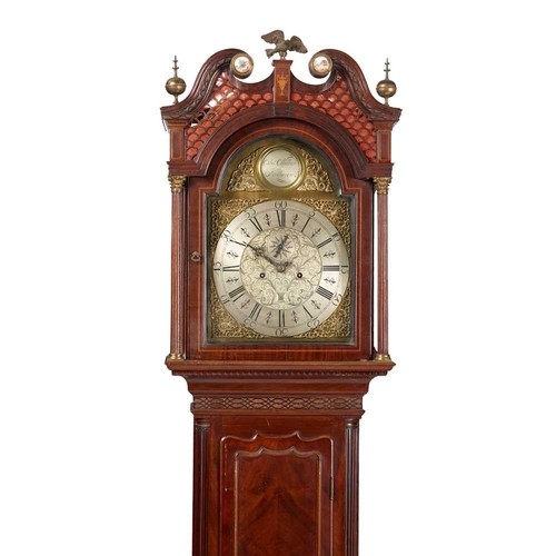 SCOTTISH GEORGE III MAHOGANY LONGCASE CLOCK, THOMAS WALKER, STRATHAVEN LATE 18TH CENTURY the hood - Image 3 of 8