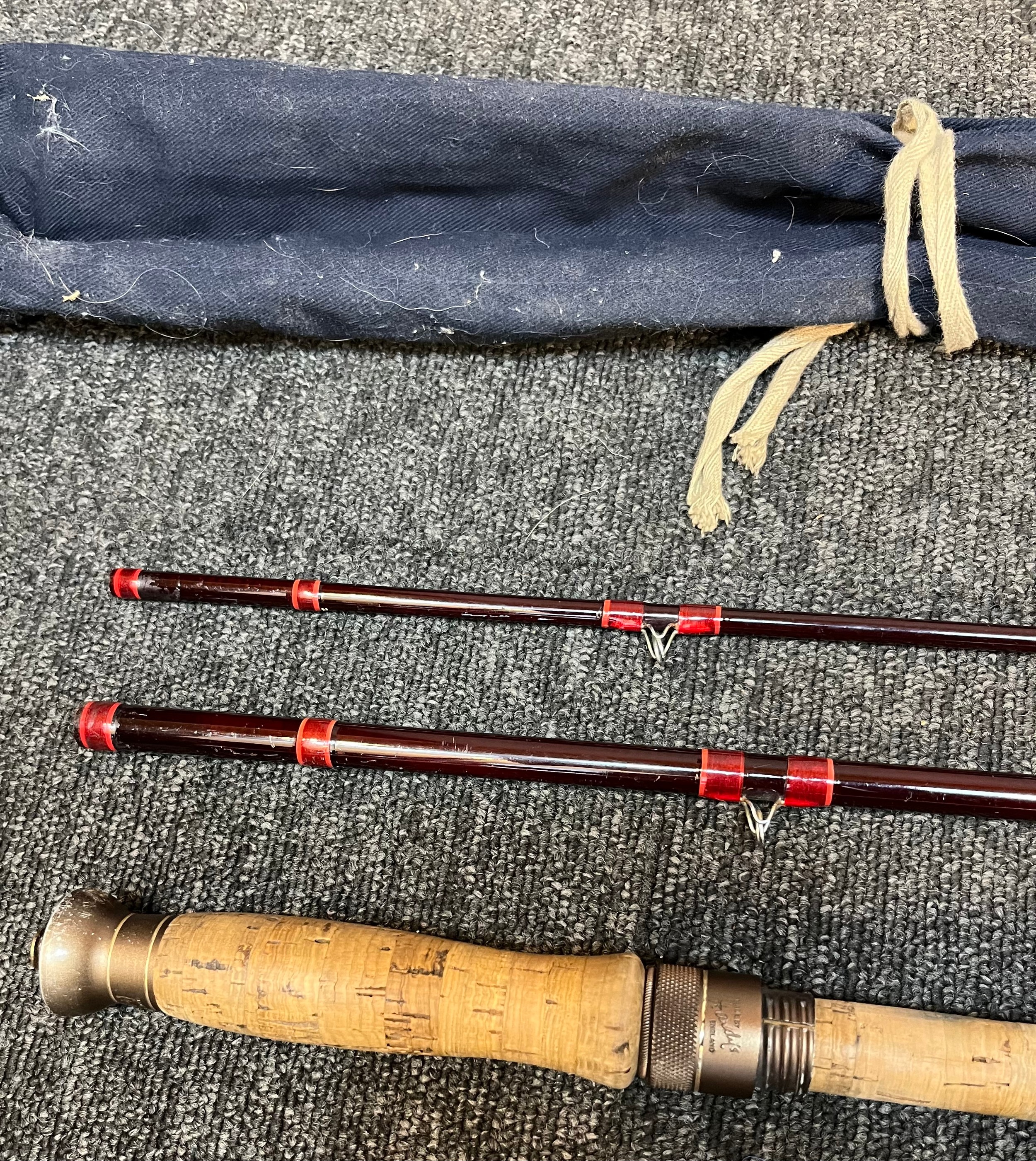 House of Hardy. Hard Bros. No.9 Graphite Salmon Fly De Luxe 13'9' [420cm] Three piece fly rod and - Bild 4 aus 6