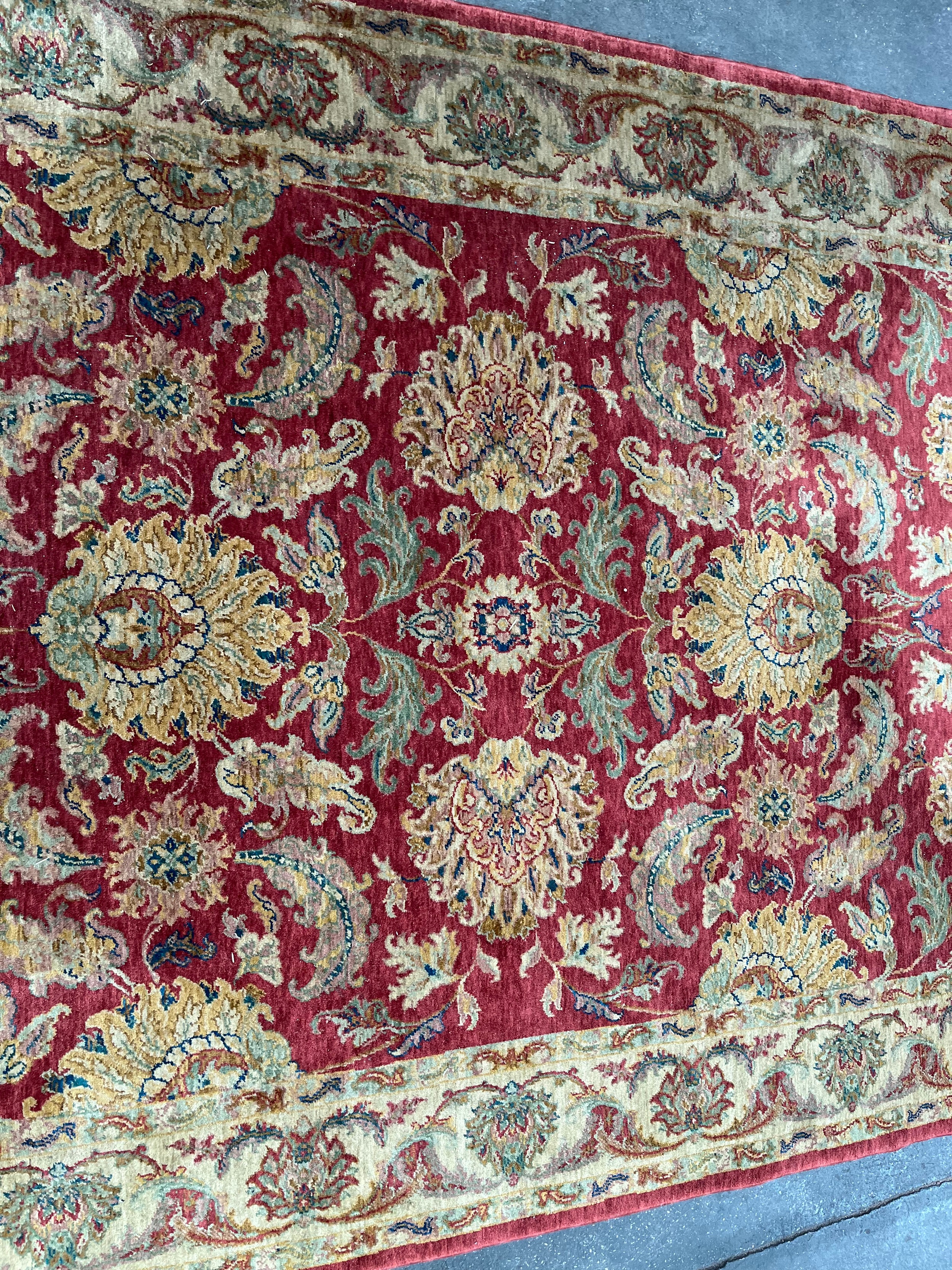 Made in Egypt- Royal Agra New Zealand wool highly decorative carpet. [280x210cm] - Image 3 of 5